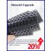 Shoe Sole Rubber Sheet - Non-Slip Replacement Pads for DIY Shoe Repair | Black 375x140mm - Buy Online on GoSupps.com
