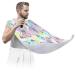 Lovely Butterflies Painting Beard Bib Apron Beard Bib Hair Catcher for Men Shaving and Trimming Non-Stick Waterproof Beard Cape Grooming Cloth with 2 Suction Cups Gifts for Men