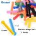 Dental Orthodontic Ligature Ties - 2080Pcs Colored Bands for Braces - Elastomeric Rubber Bands - 2 Bags Included - Buy Online on GoSupps.com