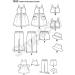 Simplicity Girls Clothing Sewing Pattern Kit 1453, Sizes 3-8: Dress, Top, Pants/Shorts, Hat - Buy Online on GoSupps.com