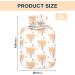 Hot Water Bottles with Fox Cover - Watercolor Design for Pain Relief | 2L Foot & Bed Warmer for Women Girls & Kids - Buy Online on GoSupps.com