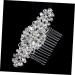 DOITOOL 1pc Pearl Hair Comb Combs for Women Pearl Inlaid Hair Comb Flower Side Hair Comb Rhinestone Hair Comb for Women Bridal Hair Comb Pearl Side Comb Wedding Miss Hairpin - Buy Online on GoSupps.com
