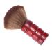 Angoily Neck Dusting Brush Barber Duster Brush Face Duster Face Cleaner Brush Neck Brush Barber Neck Duster Large Barber Brush Neck Dust Brush Red Bamboo Hair Wooden Handle Brush