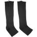 Knee Support Socks | Compression Calf Sleeves for Men & Women | Varicose Vein Relief | Knee High | Open L-XL Black - Buy Online on GoSupps.com