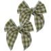 New 2025 2 Pcs Mini Fable Bow Hair Clips For Toddler New For Fashion Cotton Linen Hair Bows Barrettes Hairbow Accessories Hairgrips Jewelry Fashion Accessories Creative Gift - Buy Online on GoSupps.com