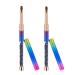 2pcs Nail Art Clean Up Brushes  Painting Brushes for Nails with Round & Angled Head Acrylic Nail Brush Pen Painting Tools for Women Nail Art Design & Polish Mistake Cleaning