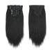 ABH AmazingBeauty Yaki Straight Clip-In Hair Extensions - 16 Inch - Real Remy, Thick, Black, 7 Pieces for African American Relaxed Hair - Buy Online on GoSupps.com