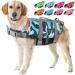 Emust dog vest adjustable dog vest with rescue handling dog chimney for small/medium/large dogs XS new blue camouflage XS New Blue camouflage