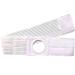 Ibnotuiy Ostomy Support Belt Hernia Abdominal Binder Stoma Band for Colostomy Patients Prevent Parastomal Hernia 2.76 inch Hole White (L)