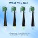 Water Pik Sonic Fusion Compact Toothbrush Heads (SF-01/SF-02/SF-03/SF-04) - 4 Count Black with Covers - Buy Online on GoSupps.com