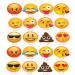 20 Emoji/Smiley Faces Edible Edible Cup Cake Toppers Birthday Party Wafer CarD Paper Decoration - Buy Online on GoSupps.com