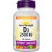 Webber Naturals Vitamin D3 2500 IU Extra Strength 180 Tablets For Healthy Bones Teeth and Helps Prevent Vitamin D Deficiency