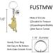 Ensianth Dog Keychain - Perfect Gift for Dog Lovers | Puppy Paw Print Keyring for Dog Owners - Ideal for Mom & Dad - Buy Online on GoSupps.com