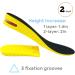 Kalevel 2 Layer Height Increase Insoles 2 Inch - Men Black, Size 7-10 | Shoe Lifts Insert for Taller Height Elevation and Comfort - Buy Online on GoSupps.com