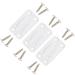 NeverBreak Parts - 3 Pack Cooler Hinges with Screws for Igloo Coolers | High Strength Cooler Replacement Parts White