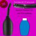10 oz Black Silicone Enema Bulb Kit - Clean Anal Douche for Men Women - Buy Online on GoSupps.com