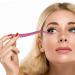 Eyelash Applicator Tool - 2 in 1 Double Ended Lash Tweezers with Comb, Curved Nipper - Pink - Buy Online on GoSupps.com