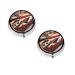 Guitar British Flag Printed Mini Round Pill Box Pill Box 3 Compartment Medicine Pill Case Pill Organizer Travel Pillbox Portable Pill Box for Pocket Home Office Use