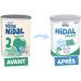 Nestl Nidalgest 2 Baby Milk Powder 6-12 Months Thickened Formula 800g Box - Buy Online on GoSupps.com
