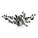 Ipetboom Hair Comb Bridal Tiara Flower Hair Bridal Headpieces Bridal Hair Decor Rhinestone Wedding Headpiece Crystal Hair Accessories Bridal Hair Accessories Plastic Bride Decorate Manual