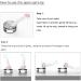 Lanyihome 2 in 1 Small Silicone Pet Food Spoon and Plastic Scoop for Dogs, Cats, Birds - White/Pink - Buy Online on GoSupps.com