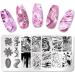 Onsinic Stainless Steel Nail Art Stamping Plate Marble Pattern Nail Design Template for Perfect Nail Care - Buy Online on GoSupps.com