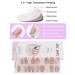 Kalolary 20PCS Pink Marble Gel Nail Polish Strips | Waterproof Adhesive Wraps with Nail File - UV/LED Lamp Required - Buy Online on GoSupps.com
