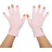 Anti UV Gloves for Gel Nail Lamp Manicure Gloves UV Protection Stretchy Breathable Fingerless Fiber Cotton Nail Lamp Gloves for Home Salon(Pink) - Buy Online on GoSupps.com