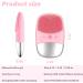 MEGAN Facial Cleansing Brush - USB Rechargeable Silicone Face Scrubber IPX7 Waterproof Sonic Massager 3-in-1 Deep Cleaning & Exfoliating Tool (Pink) - Shop Now for Glowing Skin - Buy Online on GoSupps.com