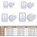 Molain 8 Pairs Sole Protector Heel Pads Transparent Rubber Bottom Caps Savers Covers High Heels Repair Replacement Inserts Caps Tips Guard Women Shoes Boot for Weddings Grass Garden - Buy Online on GoSupps.com