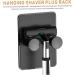 Cabilock 24-Piece Wall-Mounted Razor Holder - Waterproof Hooks & ABS Glue - Black & White Bath Organization - Buy Online on GoSupps.com
