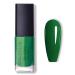 Green Nail Polish Quick Dry Nail Polish Green Nail Varnish - Long Lasting No UV Needed Dark Green Nail Polish for DIY Nail Art Manicure at Home Salon French Manicure Gel Polish 13ml
