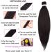 50cm EZ Pre-Stretched Lichen Hair Extensions - Professional Soft Yaki Texture Box Crochet Braids - Hot Water Braids - 3 Bundle Set (20 Inches) Black to Dark Red - Buy Online on GoSupps.com