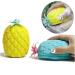 Lurrose Silicone Pineapple Body Scrubber - Yellow | Shower & Massage Brush for Dead Skin Removal | Loofah Dish Sponge - Buy Online on GoSupps.com