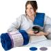 Reusable Microwave Heating Pad for Cramps & Pain Relief - Hot/Cold Therapy Bag for Muscle Aches - 6x16 Warm Compress for Back, Neck & Shoulders (Blue) - Buy Online on GoSupps.com