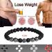 2Pcs Anti-Swelling Black Obsidian Anklet - Lymphatic Drainage Magnetic Therapy Bracelet - Buy Online on GoSupps.com