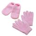 Beavorty 2 Pairs spa Socks Overnight Gloves Gauntlet spa moisturizing Socks Mitten Paraffin Grooming Glove Nighttime Gloves Gelt spa Gloves Moisturizing Gel Gloves Wristband Essential Oil