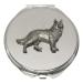 Alsatian Compact Mirror Handbag Gift With Free Engraving 2