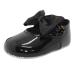 Baby Girls Pram Shoes Bow Button Up Soft Sole Made in Britain 1 UK Child Black