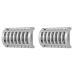 Xptieeck 2 x Manual Vintage Replacement Heads Accessories Shaving Tools Safety D