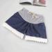 Maternity Denim Shorts Elastic Breathable for Summer - Dark Blue Lace (M) - Buy Online on GoSupps.com