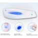Invisible Gel Heel Cushion Pads - 2 Pairs for Achilles Pain Relief and Comfort - Large+Small Blue - Buy Online on GoSupps.com