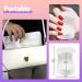 ANGNYA Mini UV LED Nail Lamp - Portable Nail Dryer for Gel Nails - Professional Nail Art Tool for DIY at Home - 03 White - Buy Online on GoSupps.com