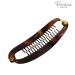Parcelona French Curved Tortoise Shell Celluloid Ponytail Holder Banana Hair Clip Medium Size - No Slip Grip | Made in France - Buy Online on GoSupps.com