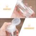 FOMIYES Clear Pump Press Bottle Plastic Sample Containers Empty 120ml Travel Jar Refillable Cosmetic Bottle for Creams Lotions Body Scrub Butter - Buy Online on GoSupps.com