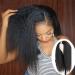 AliPearl Hair 18 Inch Yaki V Part Wig - Brazilian Virgin Kinky Straight Human Hair - Glueless Clip In Half Wig for Black Women - Buy Online on GoSupps.com