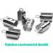 Stainless Steel Fold Crimp Ends Terminators - 100Pcs for Necklace, Tassel, Leather Jewelry - 5MM - Buy Online on GoSupps.com