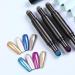 Roseflower 6 Sticks Air Cushion Chrome Powder Pencil - Holographic Nail Art Shiny Metallic Effect for DIY Manicure - Durable Nail Decoration Tool - Buy Online on GoSupps.com