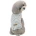 Cute Striped Pet Sweater for Small Dogs - Heroic Design in Pink Red Blue & Gray | Lightweight Fashion for Puppies (1.2-9.0 kg) - Buy Online on GoSupps.com