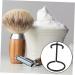 Minkissy 2-Piece Portable Razor Shaver Head Set for Men - Metal Manual Shaving Stand & Beard Brush - Perfect Husband Gift - Buy Online on GoSupps.com